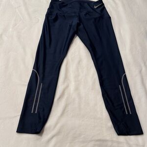 Nike Midnight Blue Running Epic Lux mid rise Performance Legging Size medium